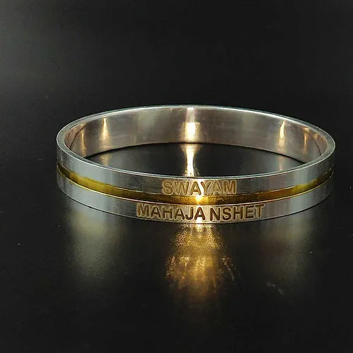 Customised Name Pure Silver Kada for Men | 30 gm 925 Silver Kada – CK Jewellers