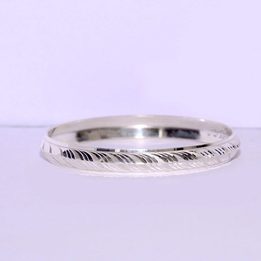 V Shape Punjabi Silver Kada for Men | Pure Silver Men’s Kada – CK Jewellers