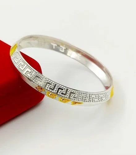 CK Jewellers – CNC Customised Name Silver Kada for Men | 925 Pure Silver