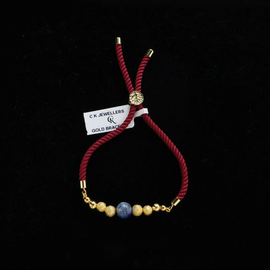 6 Gold Balls Rakhi Bracelet | 22K BIS Hallmarked Pure Gold Rakhi – CK Jewellers
