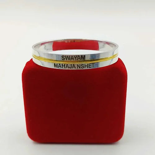 Customised Name Pure Silver Kada for Men | 30 gm 925 Silver Kada – CK Jewellers