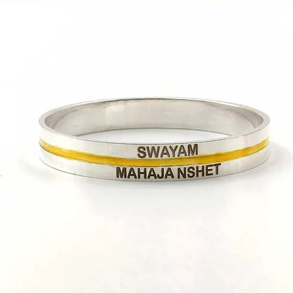 Customised Name Pure Silver Kada for Men | 30 gm 925 Silver Kada – CK Jewellers