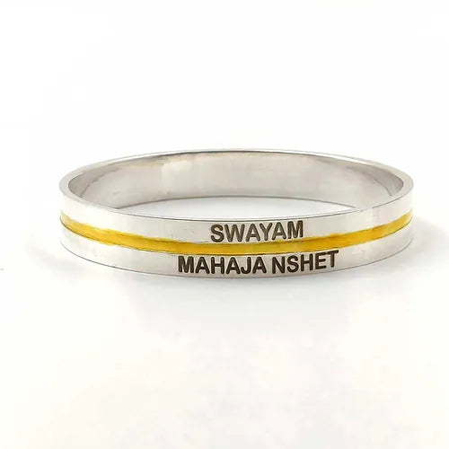Customised Name Pure Silver Kada for Men | 30 gm 925 Silver Kada – CK Jewellers