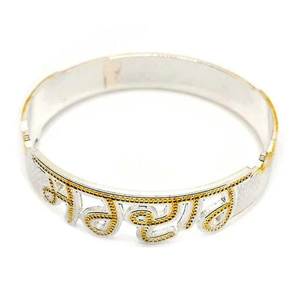 Customised Pure Silver Rhodium Kada for Men 40 gm | CK Jewellers