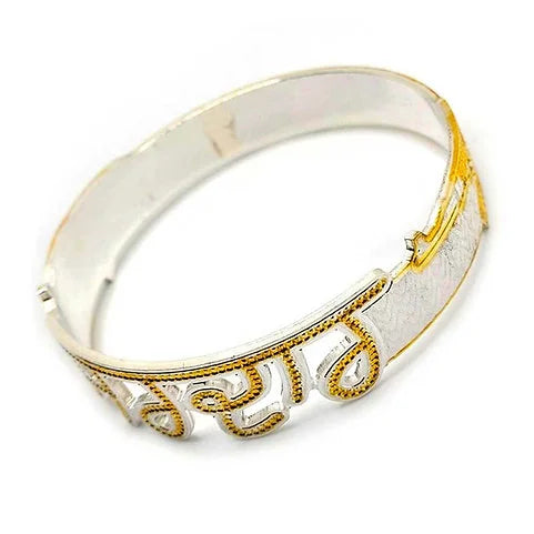 Customised Pure Silver Rhodium Kada for Men 40 gm | CK Jewellers