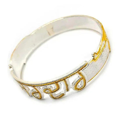 Customised Pure Silver Rhodium Kada for Men 40 gm | CK Jewellers