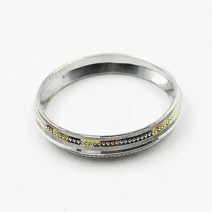 Double Dotted Design Pure Silver Kada for Men | 925 Silver Kada – CK Jewellers