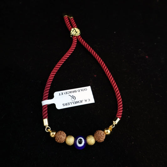 Gold Bracelet Evil Eye Rakhi – 22 Carat | BIS Hallmarked | CK Jewellers