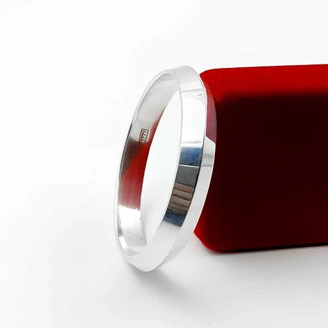 Heavy Plain V-Shape Solid Pure Silver Kada for Men – CK Jewellers