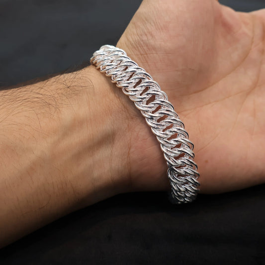 Heavy Silver Bracelet for Men Wide – CK Jewellers