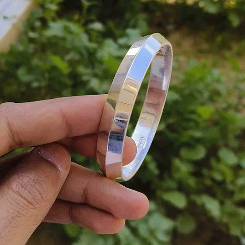 Heavy Silver Kada for Men | Bold 925 Sterling Silver Kada – CK Jewellers