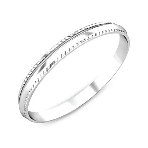 KYRIL High Polish Pure Silver Kada for Men 30 gm | CK Jewellers