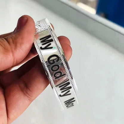 Laser Print Customised Name Silver Kada 30 gm | 925 Pure Silver – CK Jewellers