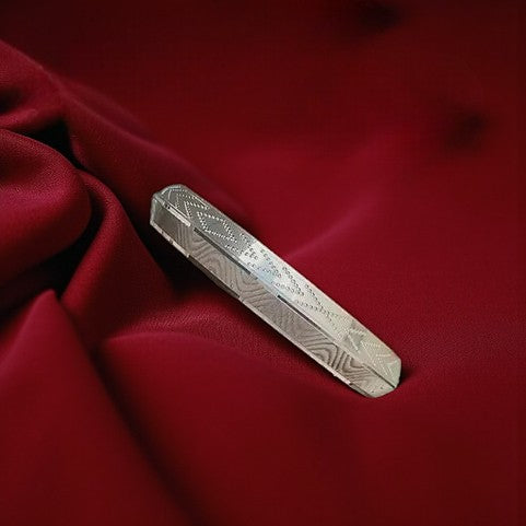 Platinum Finishing V-Shape Wave Silver Kada 30 gm | 925 Silver Kada – CK Jewellers