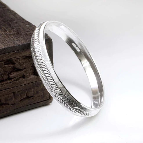 Pure Silver Men’s Bangle | 925 Silver Kada for Men – CK Jewellers