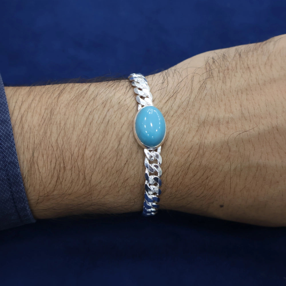 Salman Khan Style Silver Bracelet for Men | Bold Chain Design by CK Jewellers