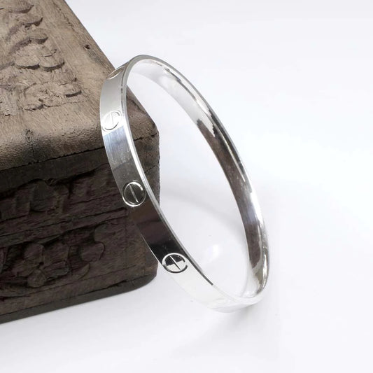 Real Pure Silver Men’s Kada | 925 Silver Bangle for Men – CK Jewellers