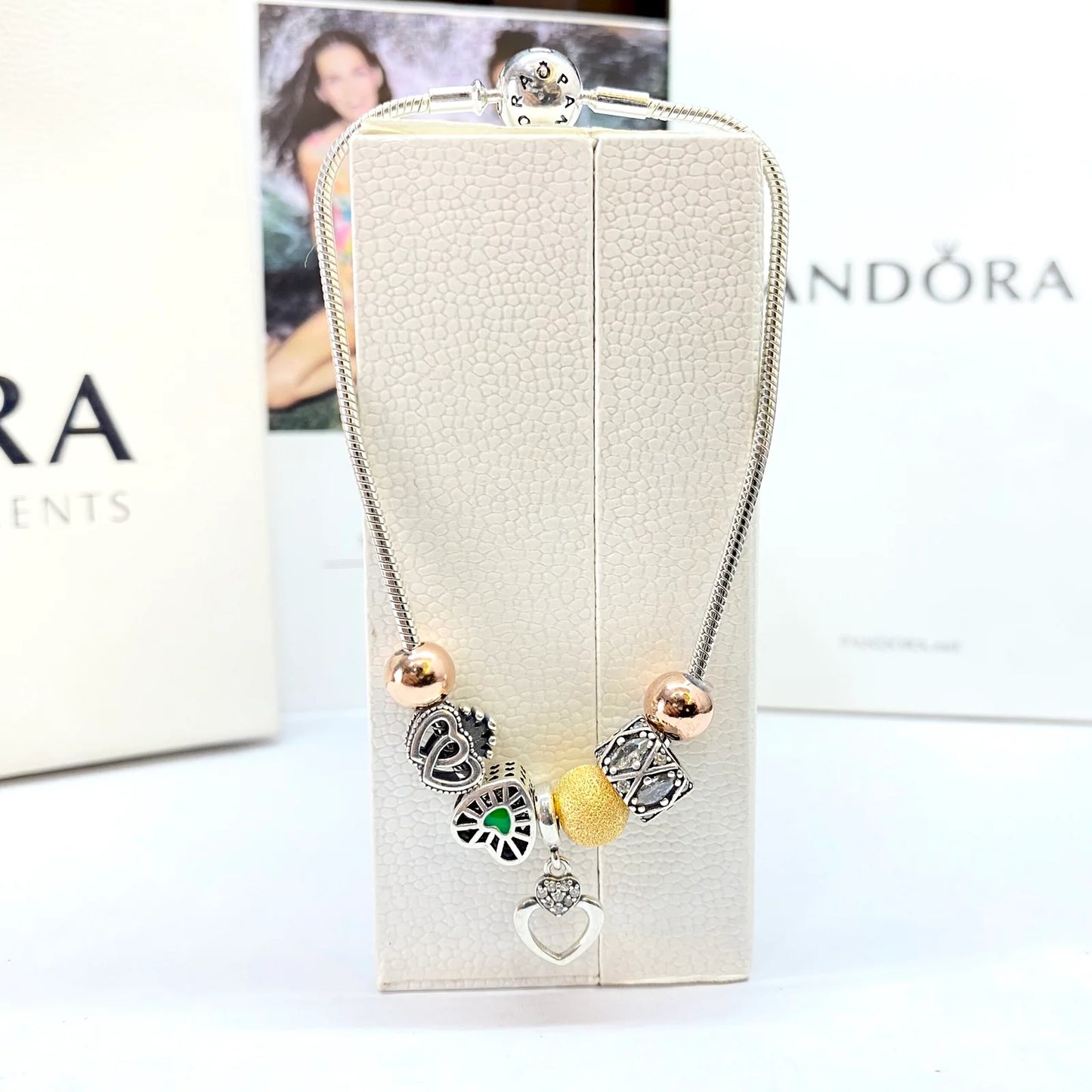 Silver Light Heart Pandora Bracelet for Women | 925 Silver – CK Jewellers