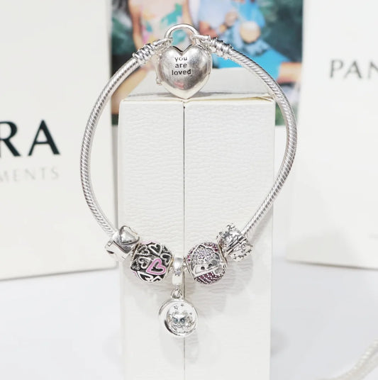 Silver Pandora Sparkling Owl Charm Bracelet for Women | 925 Sterling Silver – CK Jewellers