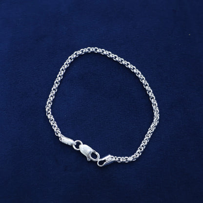 Silver Link Chain Bracelet for Men – Sleek & Stylish Design | CK Jewellers