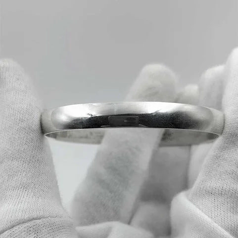 Simple Fancy Round Kada for Men Pure Silver Kada – CK Jewellers