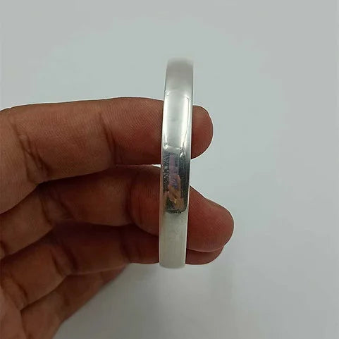 Simple Fancy Round Kada for Men Pure Silver Kada – CK Jewellers