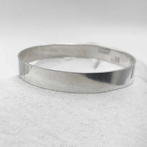 Simple Plain Design Flat Kada for Men | Pure Silver Kada – CK Jewellers
