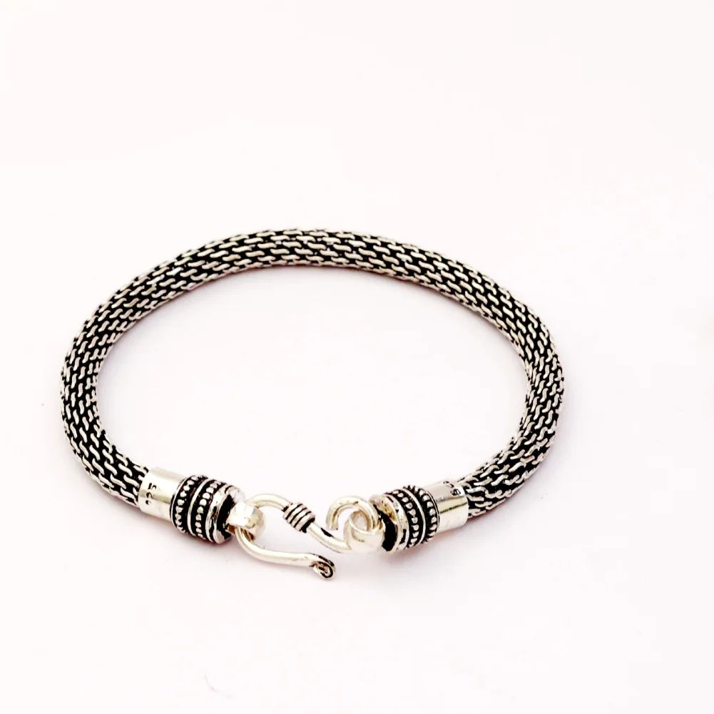 Oxidised Antique Silver Bracelet for Men | CK Jewellers