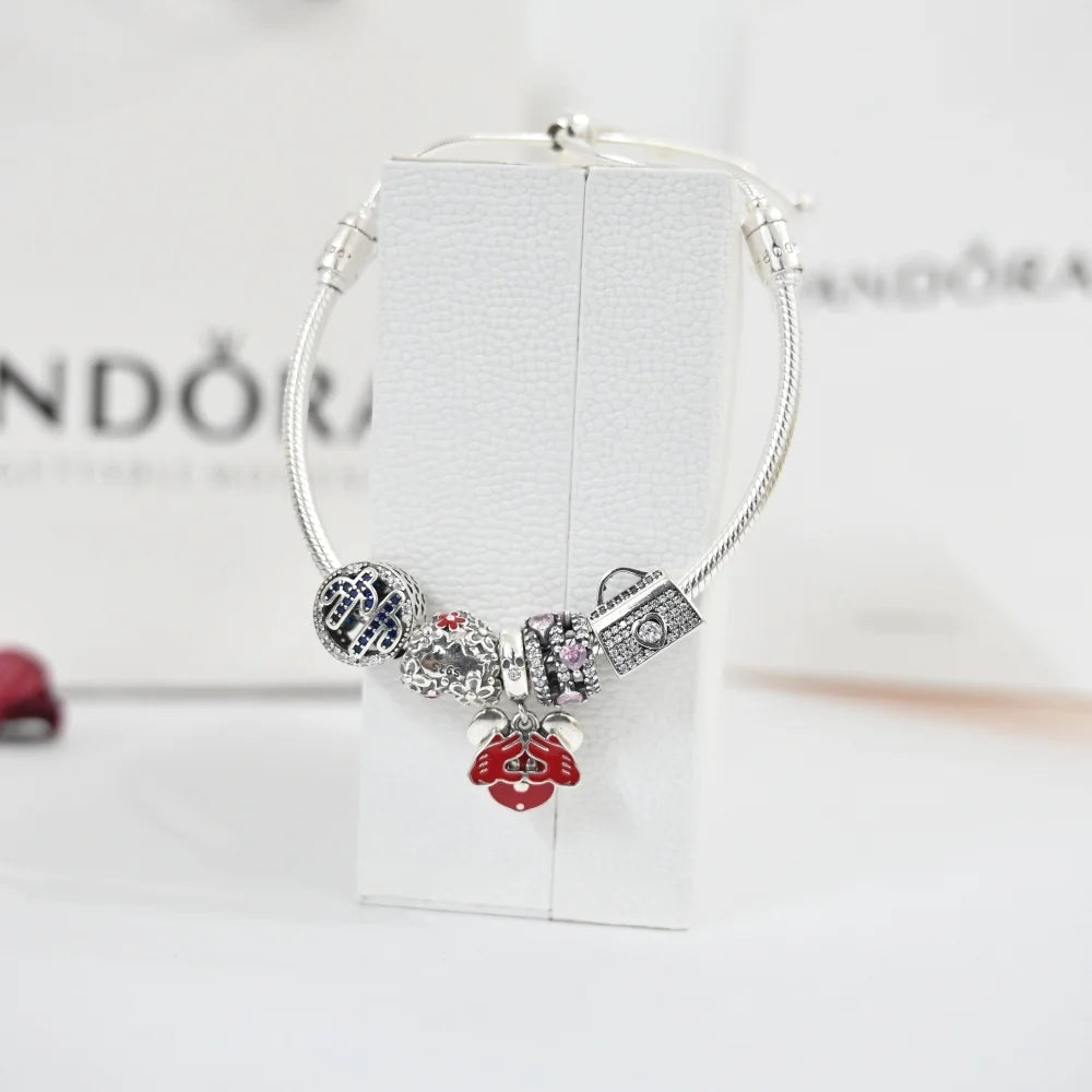Pandora Bracelet for Women | Silver Mickey Love Charm Bracelet for Girls – CK Jewellers