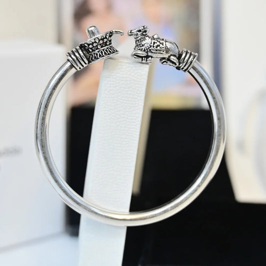 Lord Shiv Shivling Silver Kada for Men | 925 Hallmarked Kada – CK Jewellers